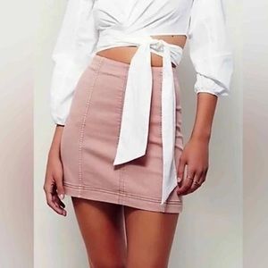 FREE PEOPLE Modern Femme Denim Mini Skirt, size 2